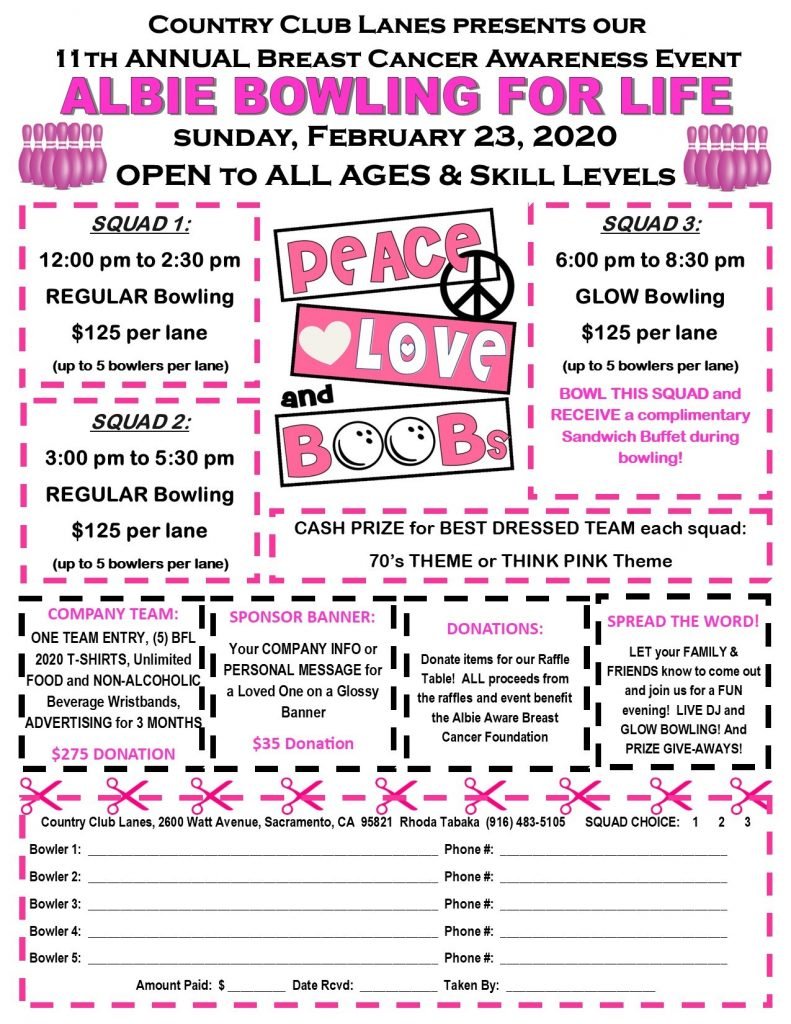 Albie Bowling Flyer 2019
