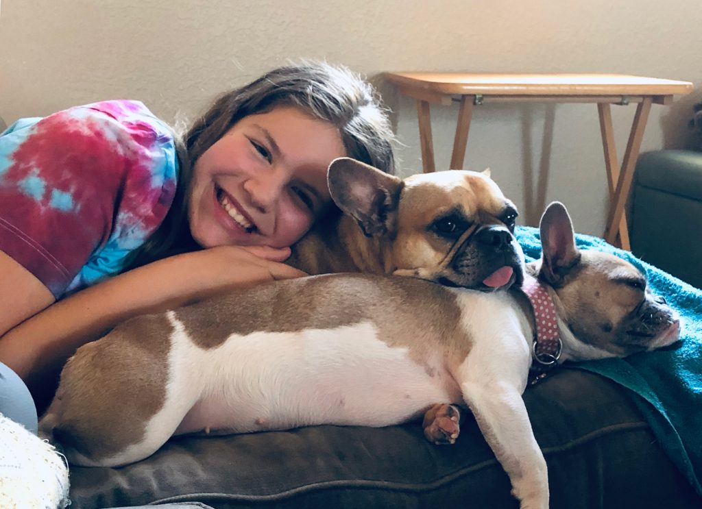 Siena with her dogs